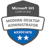 Microsoft 365 Modern Desktop Administrator certified badge