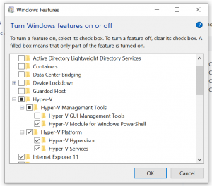 Check if Hyper-V without GUI is enabled