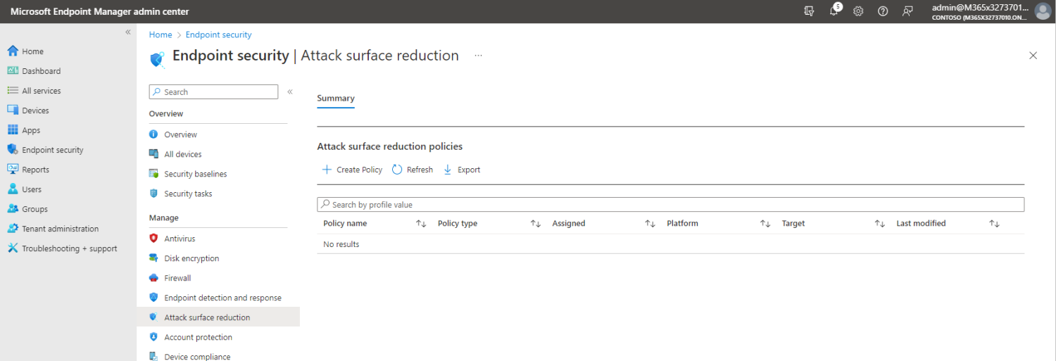 Configure ASR Rules via Endpoint Security with Microsoft Intune