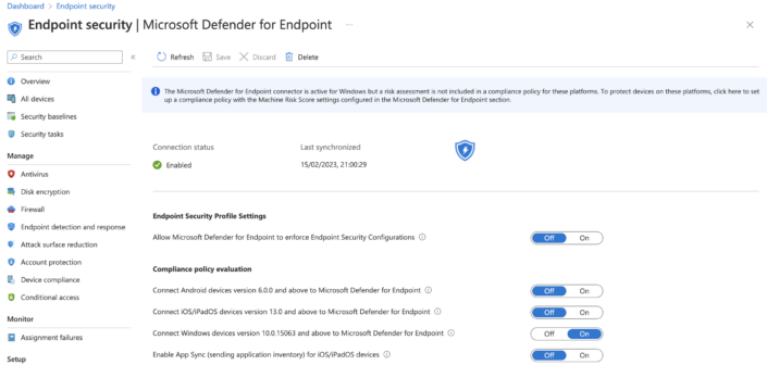 Onboard Devices To Defender For Endpoint Via Intune Connector