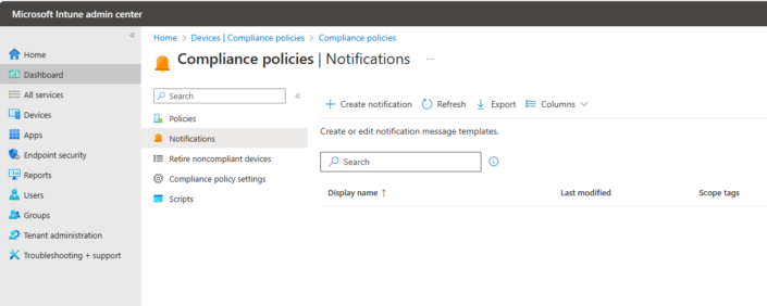 Configure Your Compliance Policy Within Intune